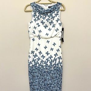 NWT Badgley Mischka size 4 butterfly dress